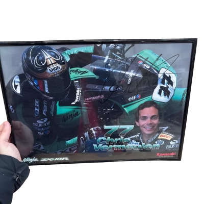 Chris Vermeulen signed picture frame 