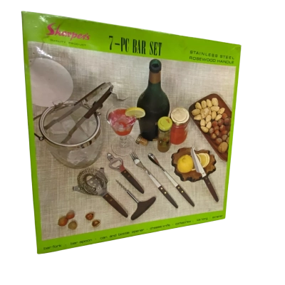 Vintage 7-Piece Bar Set