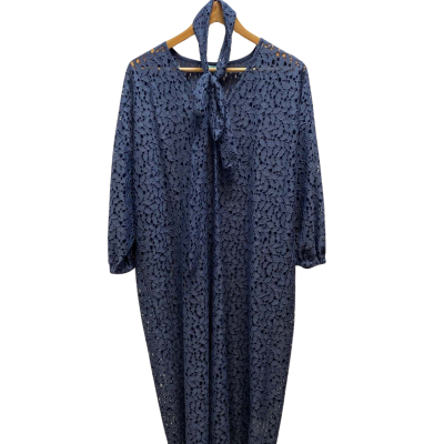 Blue Illusion Womens  Size M Blue Pattern Dress