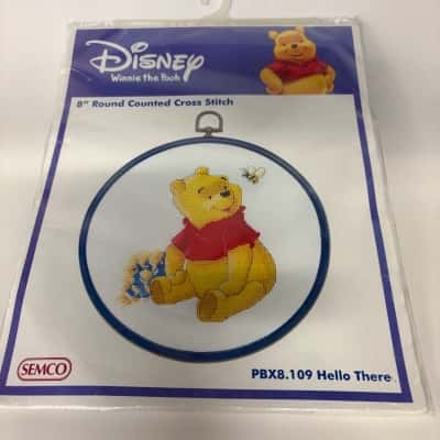 8” Disney Winnie the Pooh Semco Cross stitch