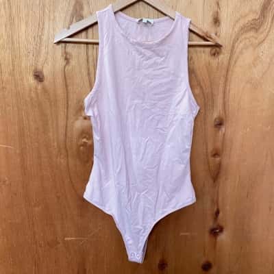 Kookai Pale Pink Sleeveless Bodysuit Size 0 (34-36)