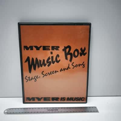 Vintage Myer Music Box Stage Screen and Song Vinyl Record Compilation Album