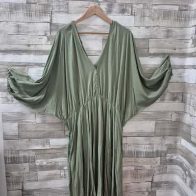  Womens 'Peach' Dress  Size 22 Green 