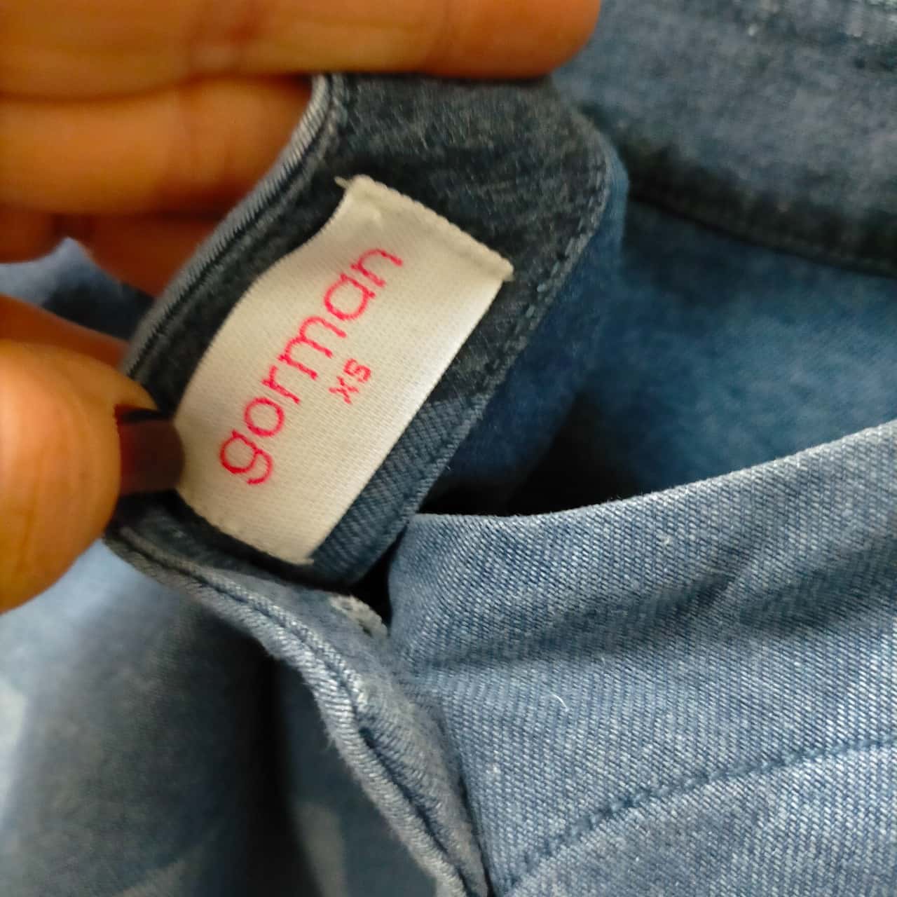 Gorman ELLEN RUFF Artist Collaboration Size XS 3/4 Sleeve Blue Back to ...
