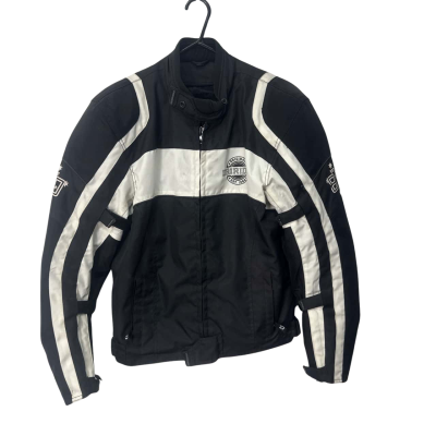 Dri Rider Mens  Size S Biker Black  / White Jacket 