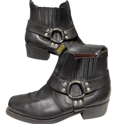 Windsor Smith Mens Leather  Size 11 Biker Boots Black  