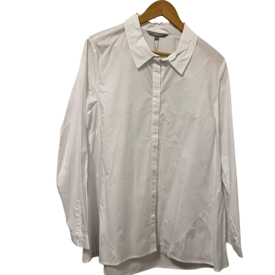 Yarra Trail Womens  Size 16 Button Up Top / Long Sleeve Shirt / Workwear Top White 