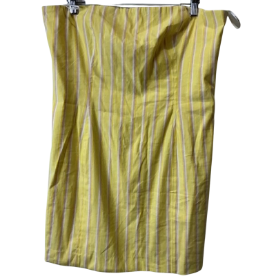 Seed Womens  Size 16 Midi Skirt Striped / Yellow 