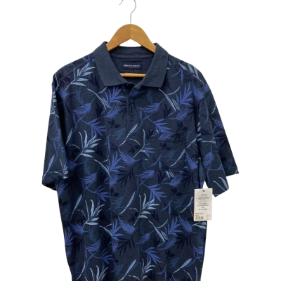  Breakaway Mens  Size L Polo Shirt Blue 