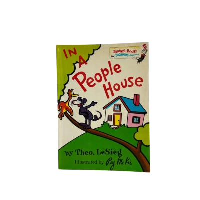titled "In a People House" written by Theo. LeSieg Paperback
