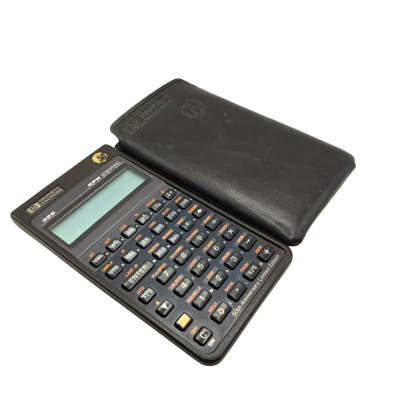 In Great Working Condition - HP-32S RPN Scientific Calculator, 50th Anniversary Limited Edition 1989 With Leather Slip Case  (small elec)