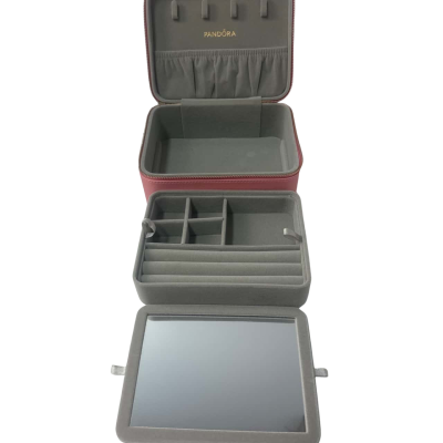 Pandora Pink  jewellery box with mirror 