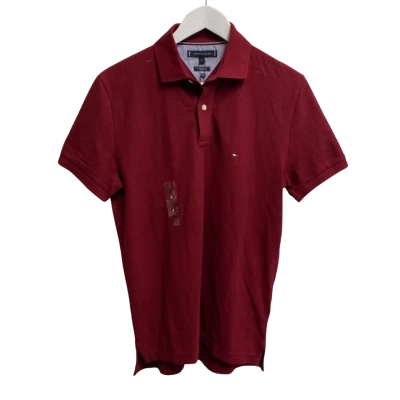 Tommy Hilfiger Mens Size S Short Sleeve Polo shirt / Rouge