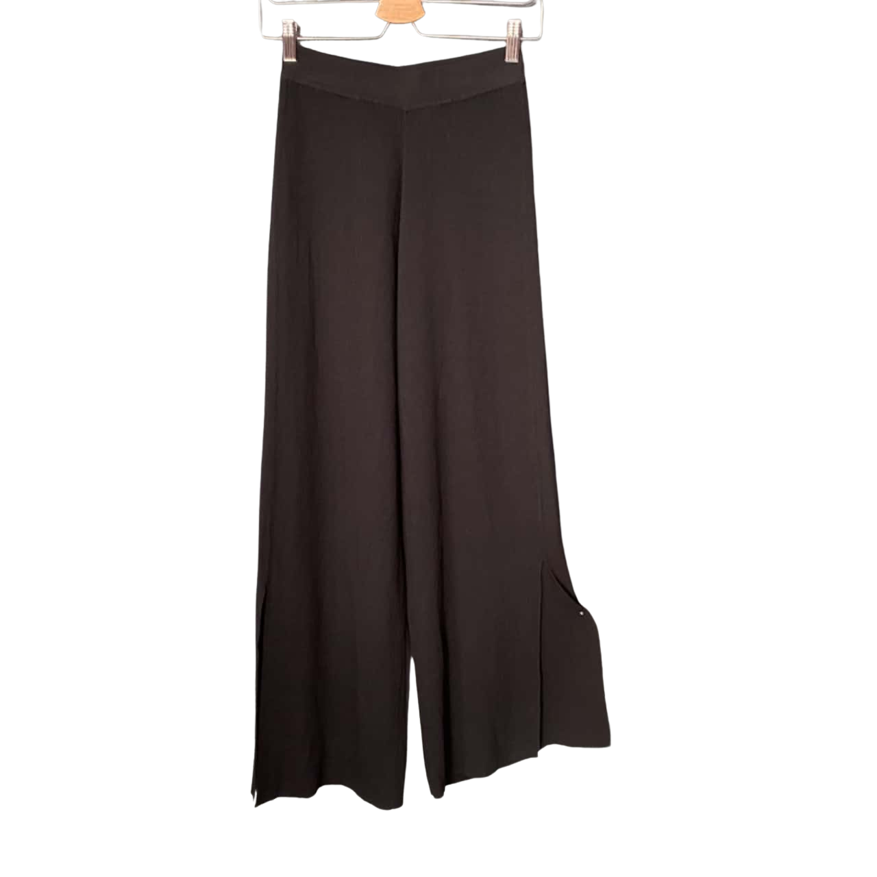 Glassons Womens Size 6 Wide Leg Black (s)