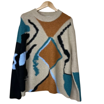 Munthe - Multicoloured Knit Jumper - Size 40 (AU 12)