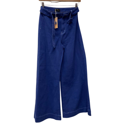 Ghanda Womens  Size 8 Flared Pants Blue 