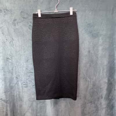 Seed Womens  Size 10 Pencil Skirt Black  