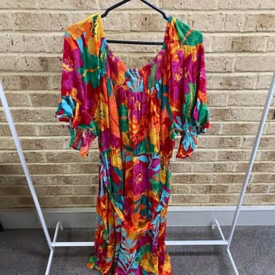 Autograph Womens  ELBOW SLV MAXI DRESS PINK PARSize 24 