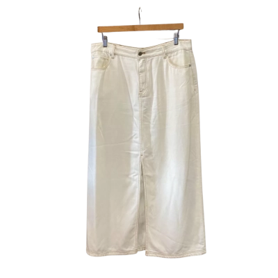 Country Road Womens  Size 16 Denim Skirt White 