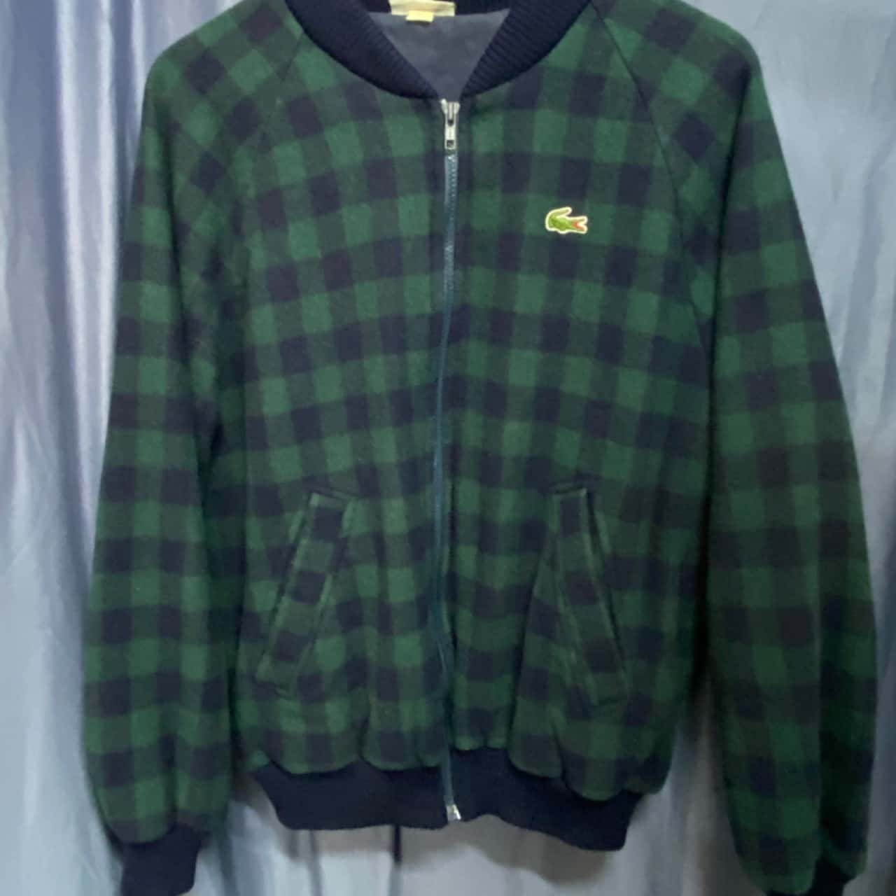 Lacoste Wool Mens Dark Green Coat main image 1