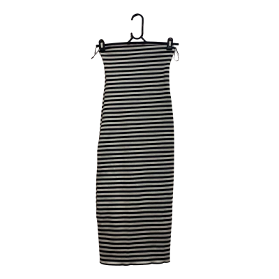 Zara Womens  Size S Midi Dress Black  / Striped / White 