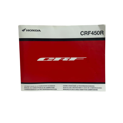 Honda CRF450R Owners Manual & Competition Handbook