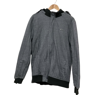 Oakley Mens  Size XL Hood Jacket Black  / White 