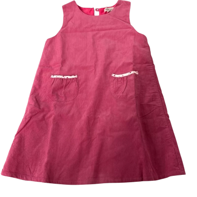 Mill And Mia Dusty Pink Cordoroy Pinafor