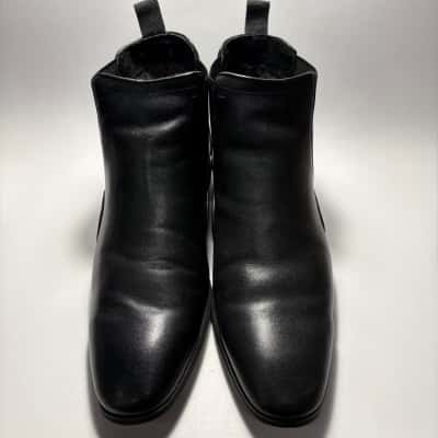 NIB Shaw & Smith Size 9 Black Leather Dress Boots