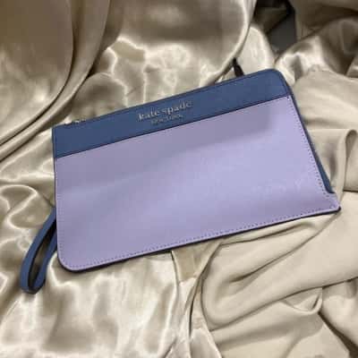 Kate Spade Womens Zip Wristlet Purple 