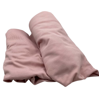 Large Piece Thin Pink Stretch Jersey Ribbed   155 x 310 cm          Fab2
