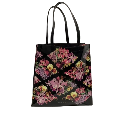 Ted Baker Womens Tote Bag Black  / Floral / Pink  