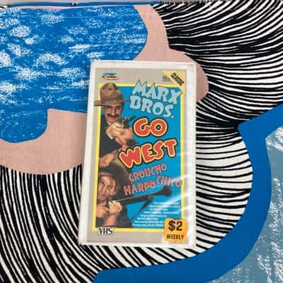 Marx Bros Go West VHS Tape
