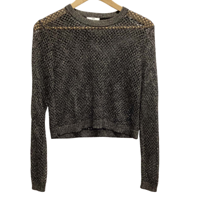Cue Womens  Size S 3/4 metallic chain mail (k)