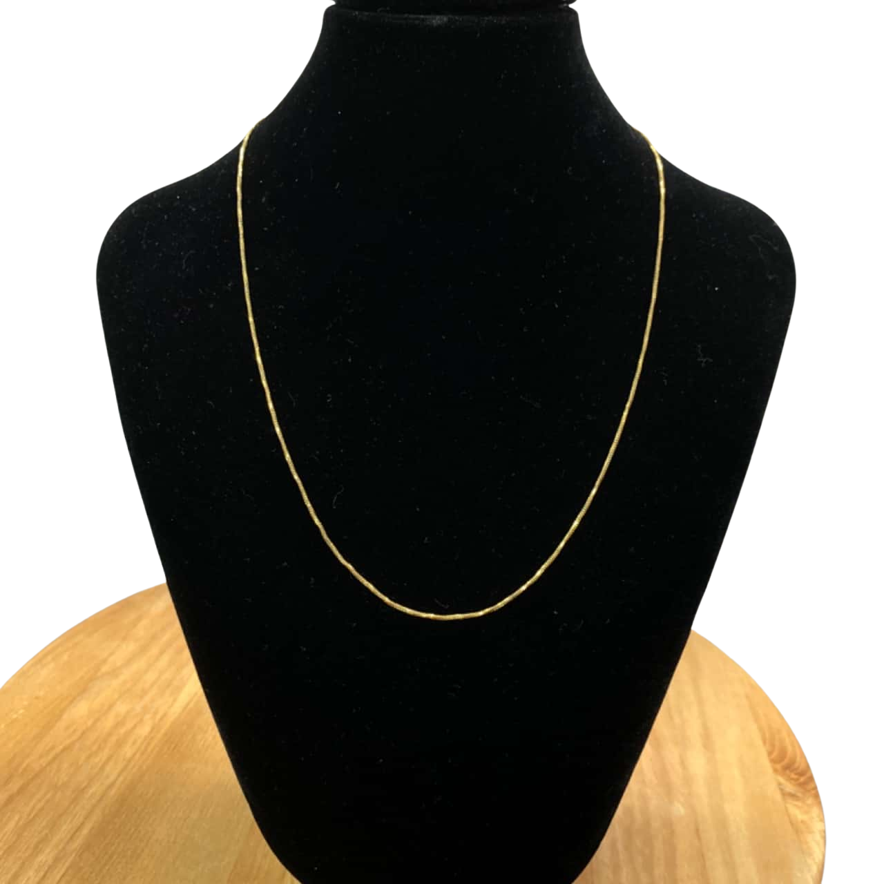 18kt gold plate necklace 3gm (s)