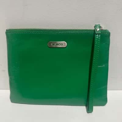MIMCO patent leather wristlet/clutch pouch
