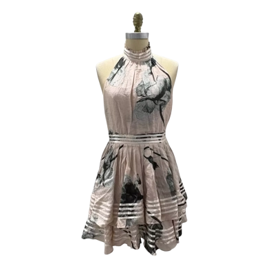 AJE Womens  Size 10 Midi Dress / Mini Dress Floral / Pink  