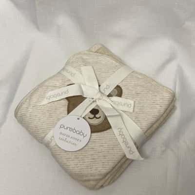 DAVID JONES x PUREBABY Exclusive  Hooded Applique Towel (NEW WITH TAG)