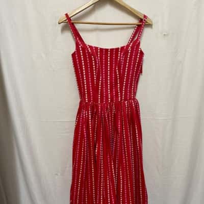  Pinup Couture Sleeveless Red Heart Dress Sz M