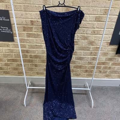 Sheike Womens navy Martina maxi dress Size 18 