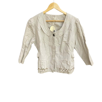 Citi Womens Button Up Top Cream 