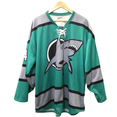 Kridgett Kreations Size XL Sharks Ice Hockey Jersey