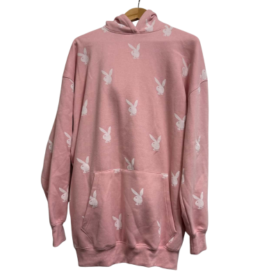 Playboy-Missguided Womens Oversized hoodie Size 6 Pink  
