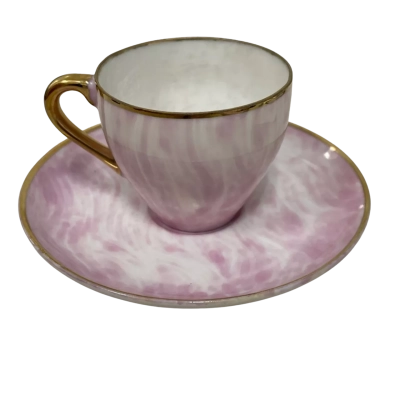Wakao Japan Teacup & Saucer Pink