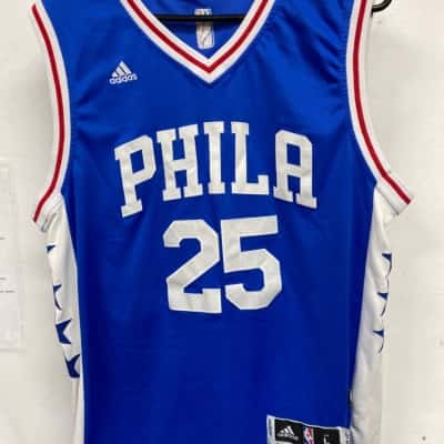 Phila NBA Mens  Size L Jersey Blue / Red / White 