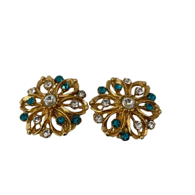 Clip On  Womens Earrings  With Stones 