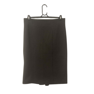 Womens Laura Ashley Size 14 Midi Skirt Black / Brown / Pattern 