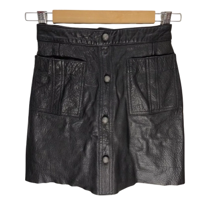 AJE black leather skirt.  Size 4 