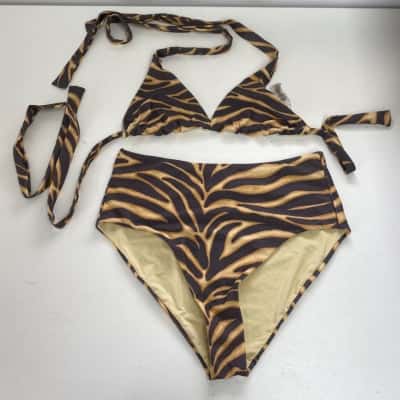 Tigerlily Tiger Zahara Ava Corset Pant And Bikini Top Set Size M 