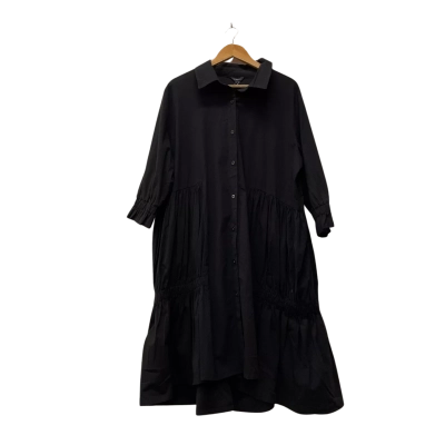 TIRELLI Womens  Size L Shirt Dress Black  